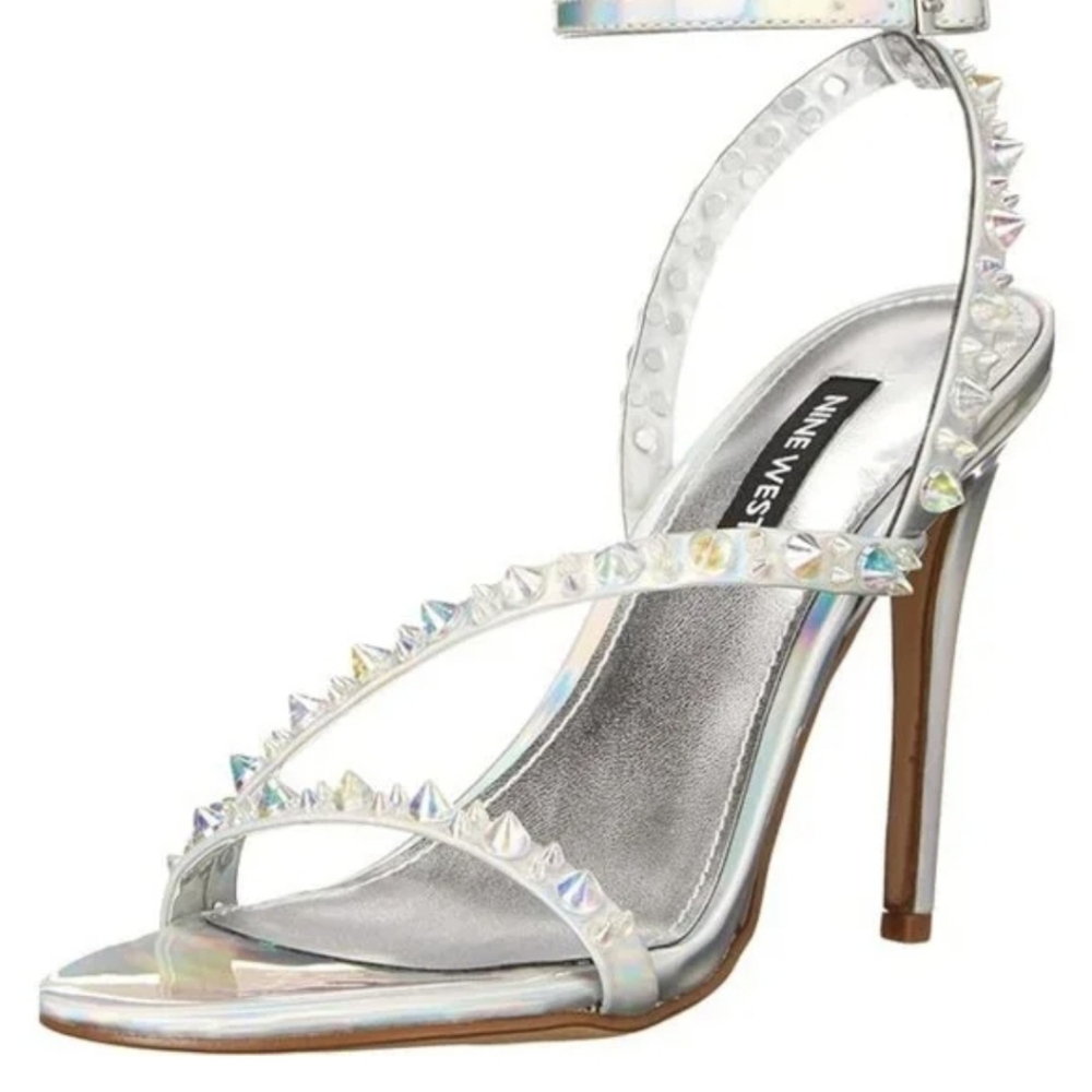 NINE WEST Silver Mitz3 sandals - Picture 5 of 6